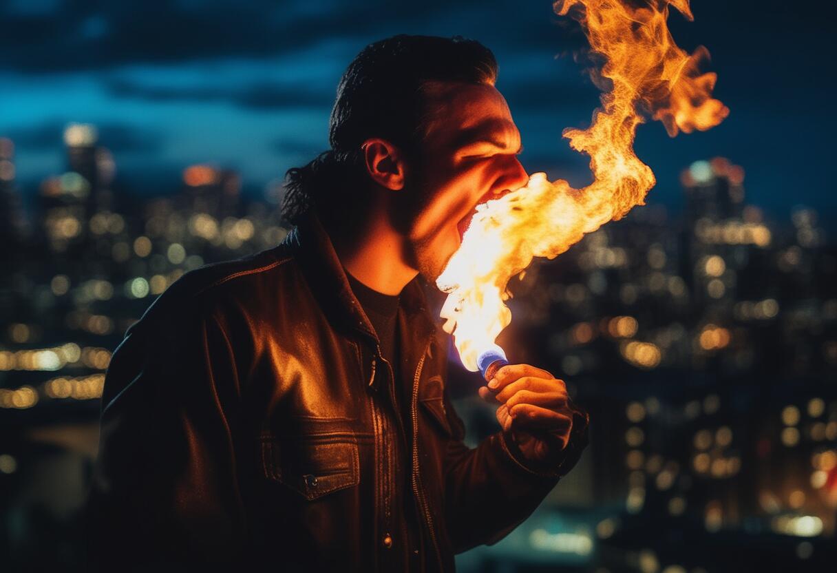 Spectacle cracheur de feu : une animation impressionnante pour vos événements
