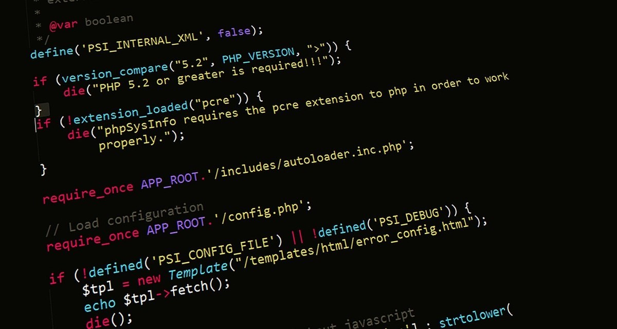 Capture d'écran montrant du code PHP avec coloration syntaxique Capture d'écran montrant du code PHP avec coloration syntaxique